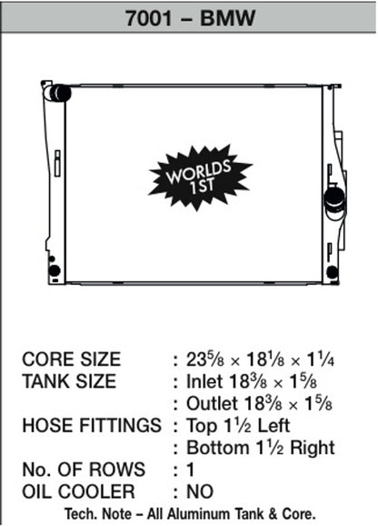 CSF High Performance Aluminum Radiator - E9x 325i 328i 330i N52